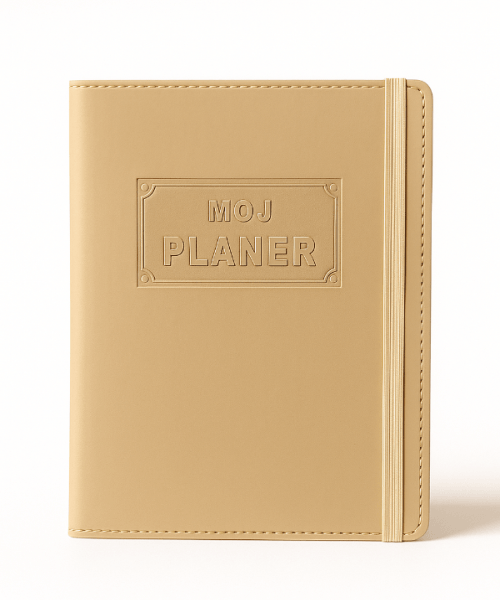 Moj planer 2027. champagne gold